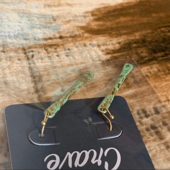 Last Pair Artisan Vintaged Patina Dangle Earrings - Picture 8 of 8